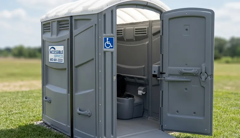 ADA-Compliant Porta Potty on-site placement in Celina, Tx