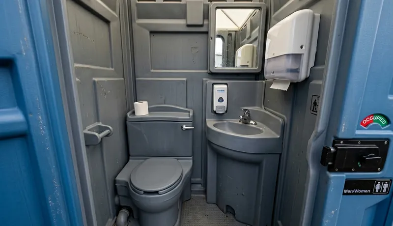Flushable Porta Potty construction deployment in Celina, Tx