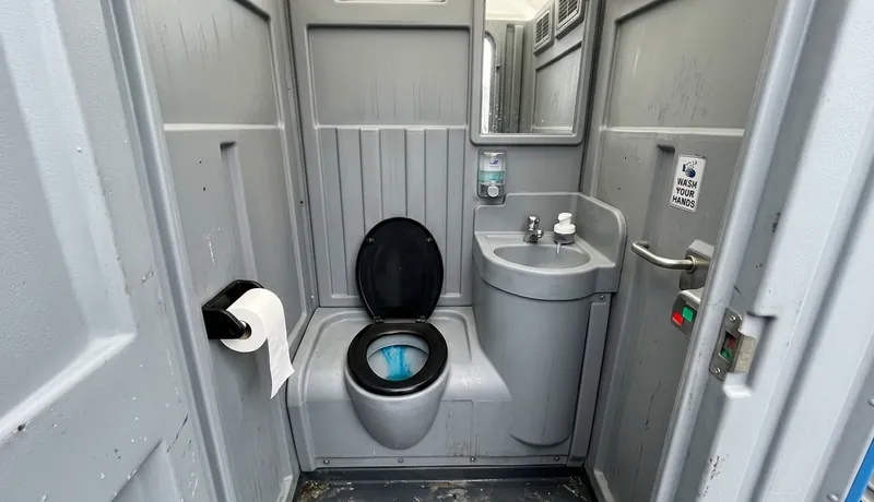 Flushable Porta Potty on-site placement in Celina, Tx
