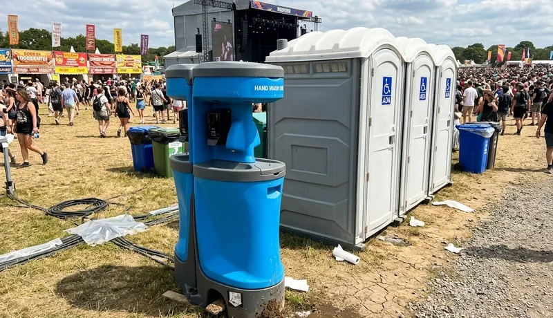Portable Urinal Station delivery to site in Celina, Tx