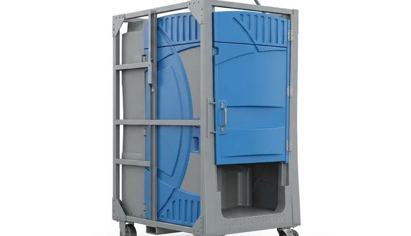 High-Rise Porta Potty event setup in Celina, Tx