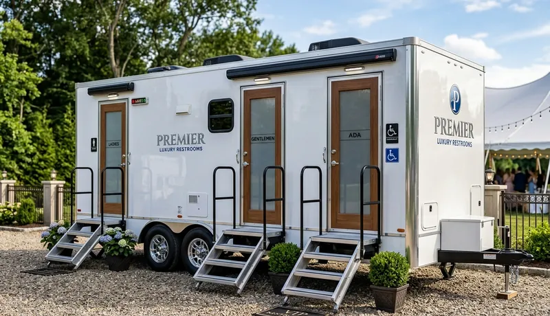 Restroom Trailer clean interior in Celina, Tx