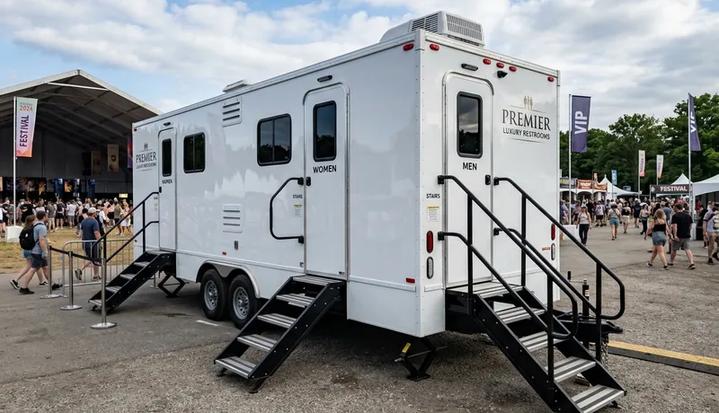 Luxury Restroom Cabin on-site placement in Celina, Tx